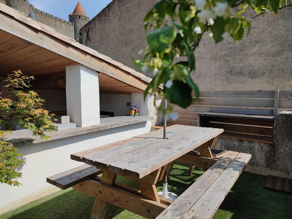 卡尔卡松La Terrasse Du Temps Jadis别墅 外观 照片