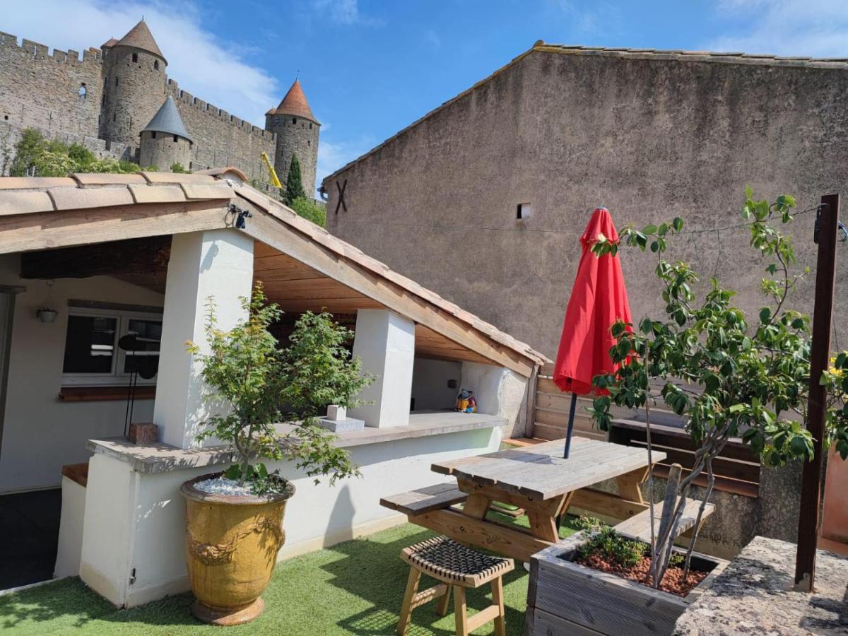 卡尔卡松La Terrasse Du Temps Jadis别墅 外观 照片